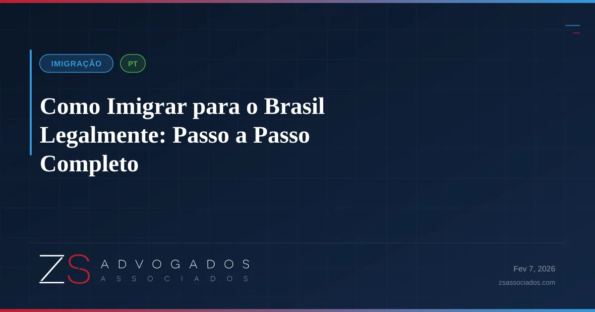 Ilustração sobre Como Imigrar para o Brasil Legalmente: Passo a Passo Completo
