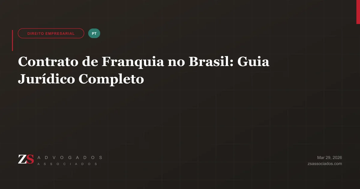 Guia sobre contratos de franquia no Brasil