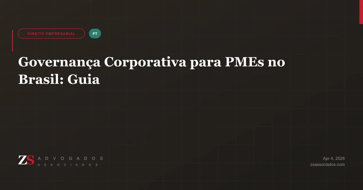 Governança corporativa para PMEs no Brasil