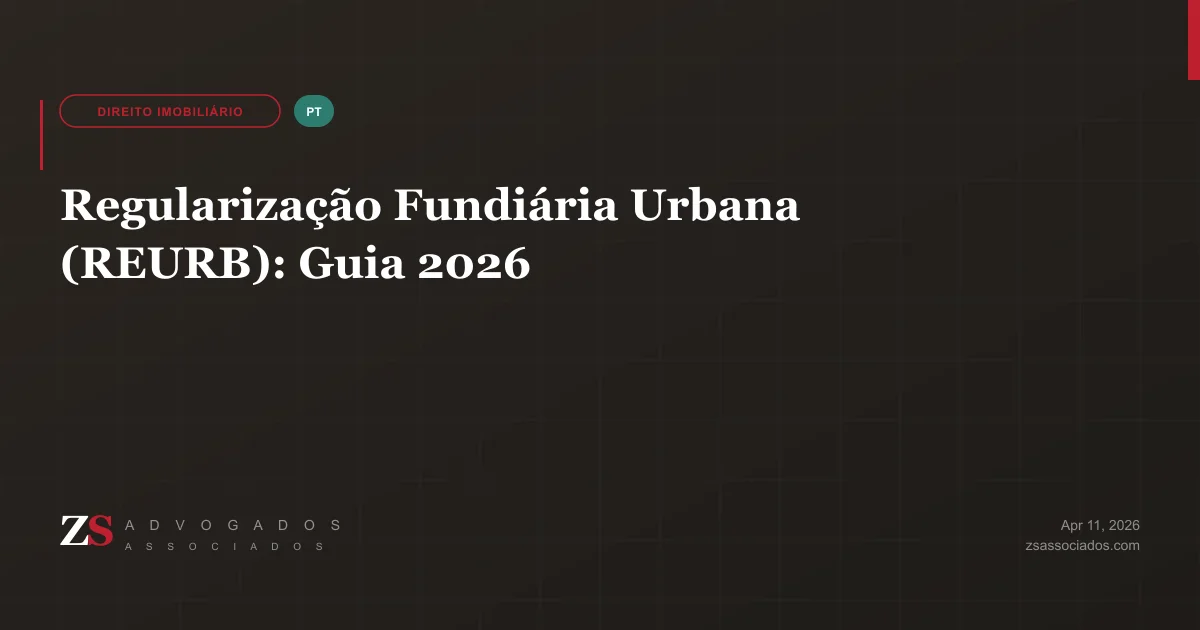 Regularização fundiária urbana com mapa de loteamento e documentos