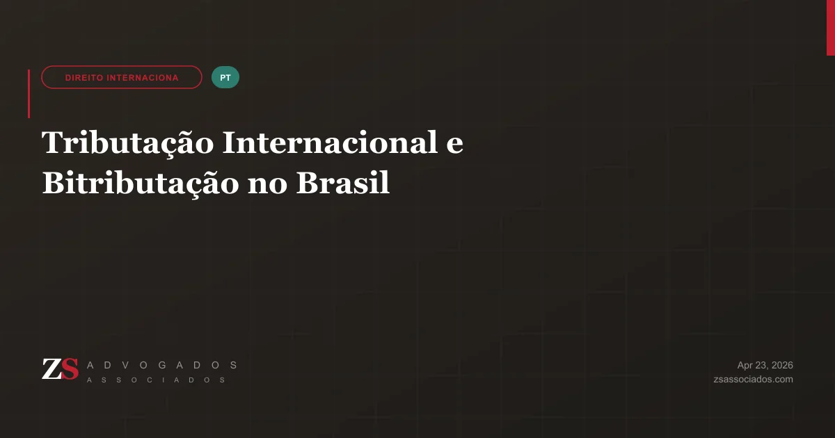 Ilustração sobre tributação internacional e tratados de bitributação no Brasil