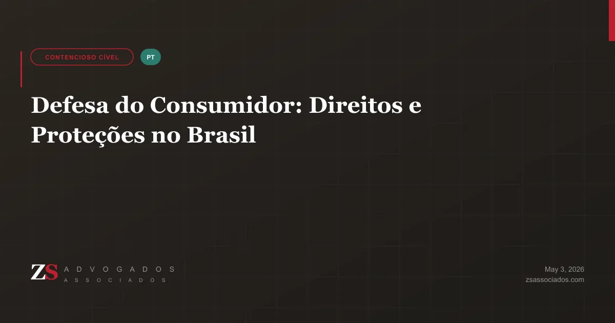 Ilustração sobre direitos do consumidor e proteção no Brasil