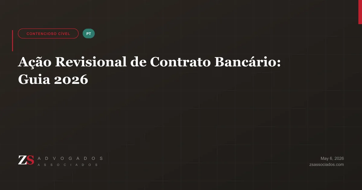 Ilustração sobre revisão de contrato bancário no Brasil