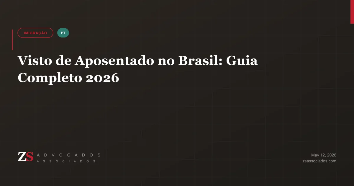 Ilustração sobre Visto de Aposentado no Brasil: Guia Completo 2026