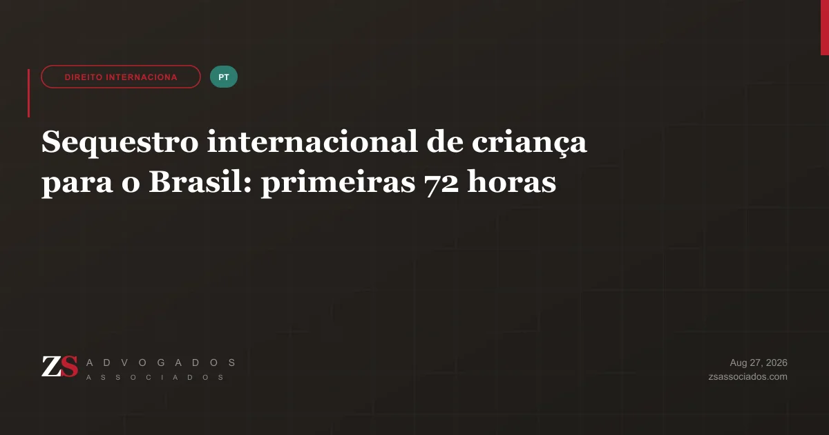 Genitor organizando documentos para pedido de retorno pela Convenção de Haia ao Brasil — ZS Advogados direito de família internacional