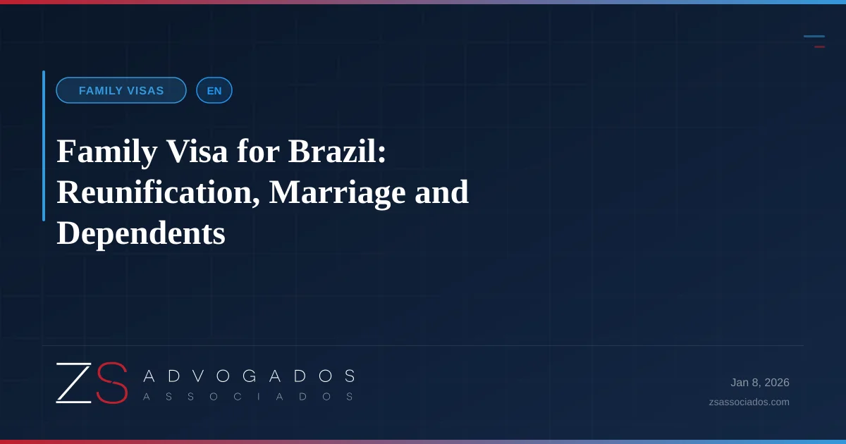 Illustration about Family Visa for Brazil: Reunification, Marriage and Dependents