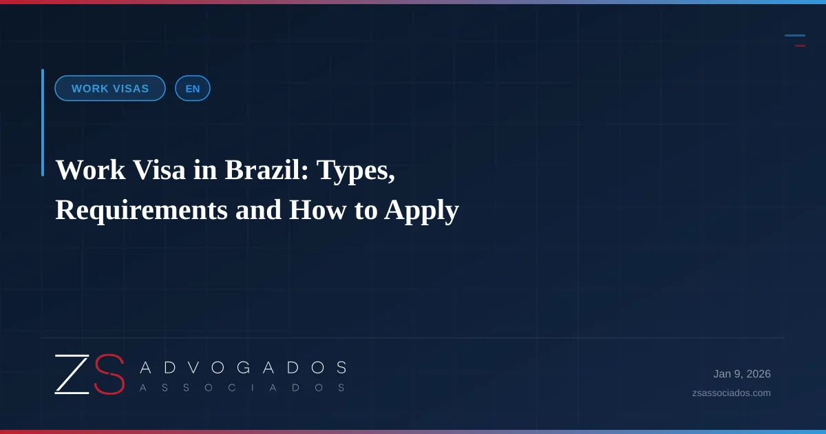 Illustration about Work Visa in Brazil: Types, Requirements and How to Apply