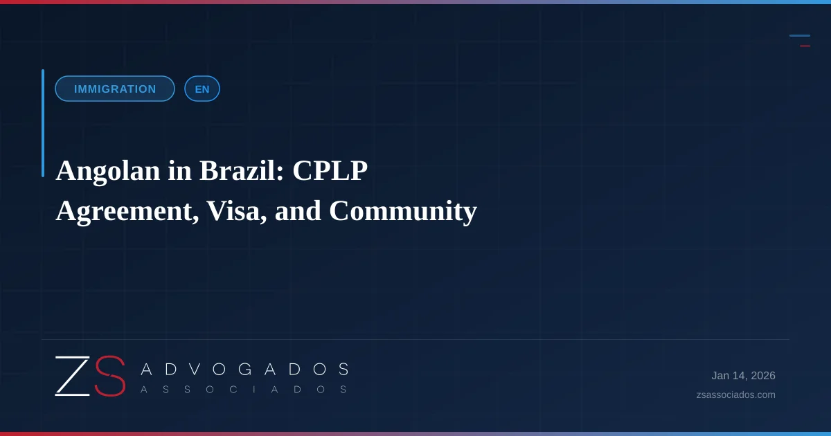 Illustration about Angolan in Brazil: CPLP Agreement, Visa, and Community