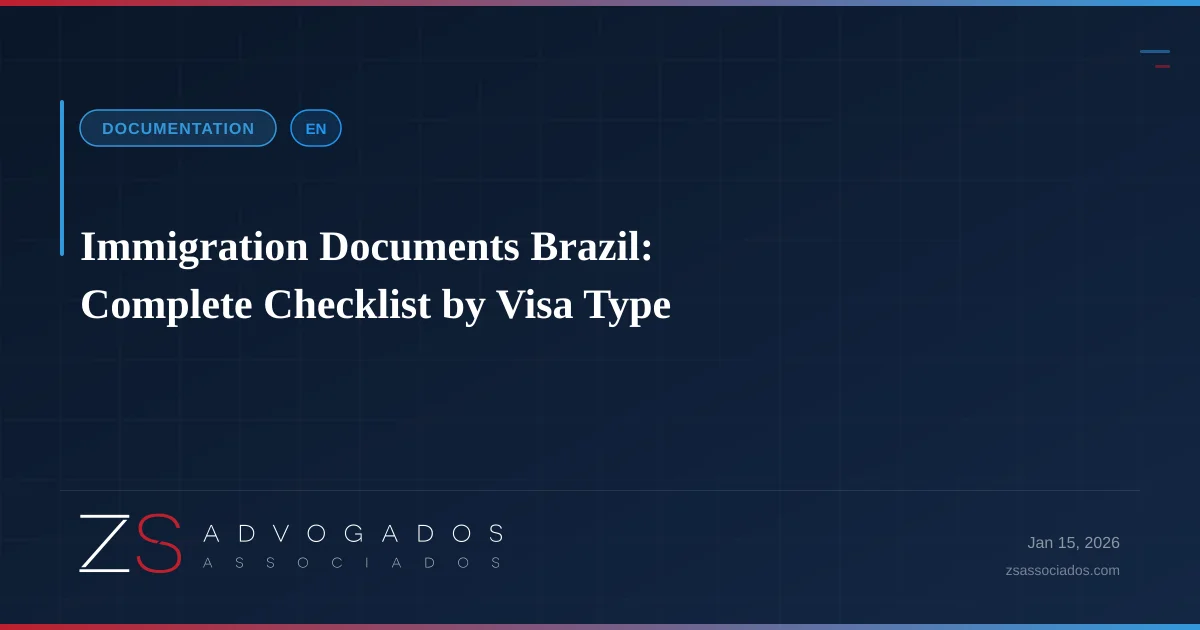 Illustration about Immigration Documents Brazil: Complete Checklist by Visa Type
