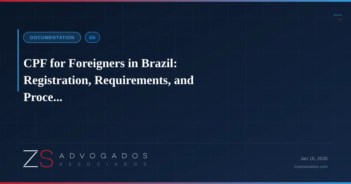 Illustration about CPF for Foreigners in Brazil: Registration, Requirements, and Proce...
