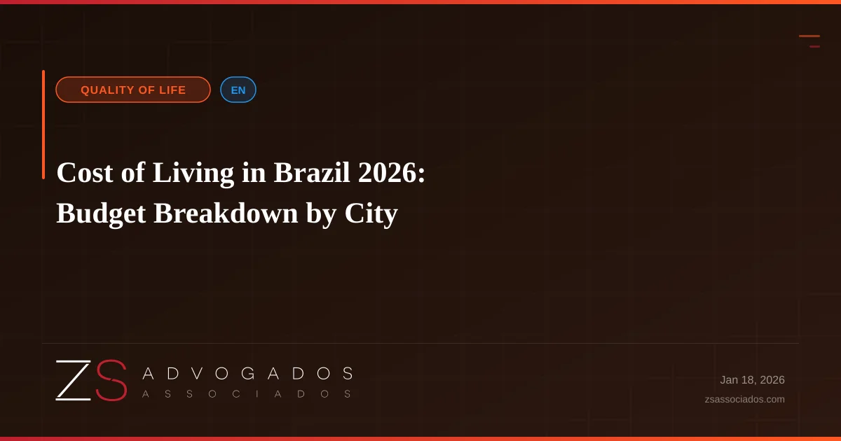 Illustration about Cost of Living in Brazil 2026: Budget Breakdown by City