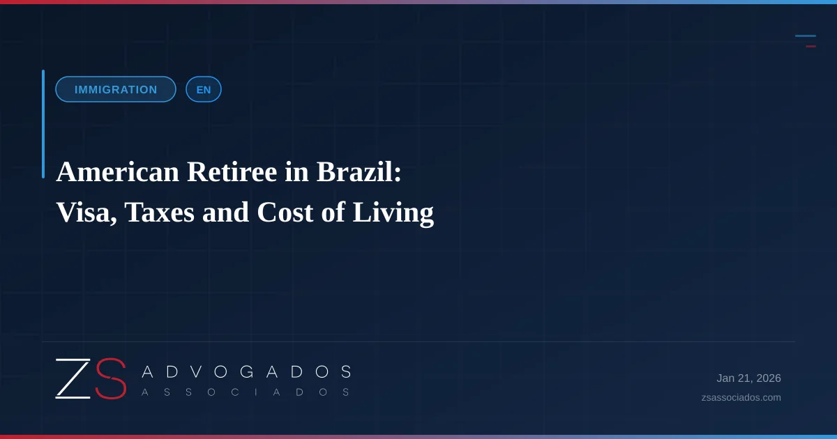Illustration about American Retiree in Brazil: Visa, Taxes and Cost of Living