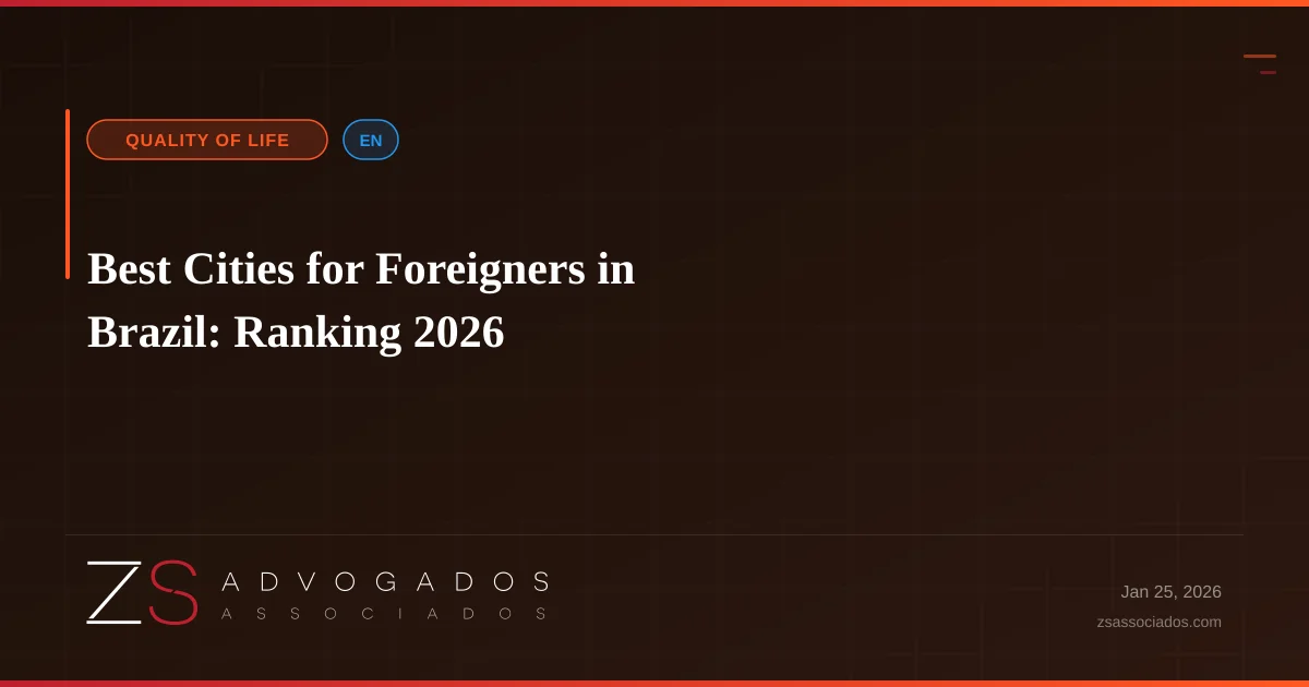 Illustration about Best Cities for Foreigners in Brazil: Ranking 2026