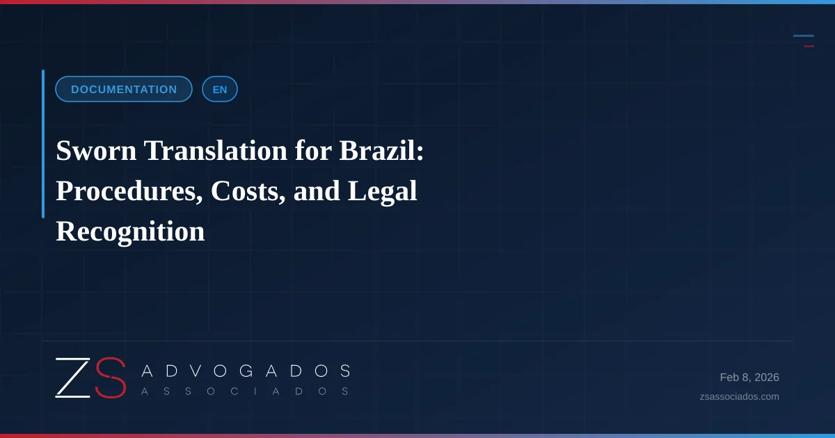 Illustration about Sworn Translation for Brazil: Procedures, Costs, and Legal Recognition