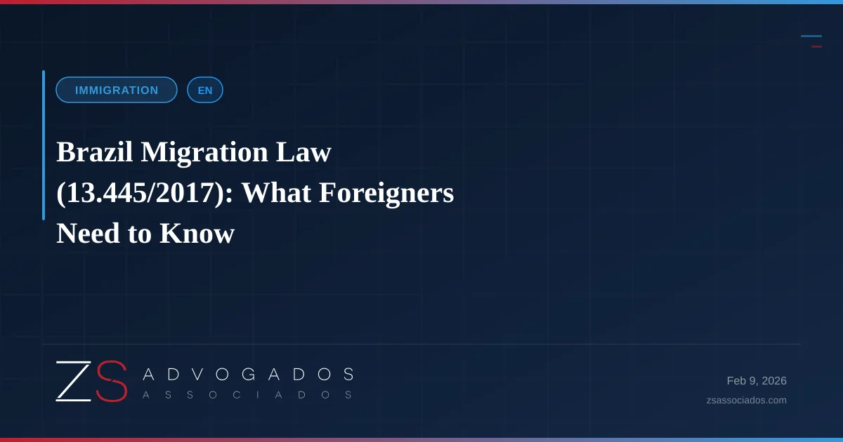 Illustration about Brazil Migration Law (13.445/2017): What Foreigners Need to Know