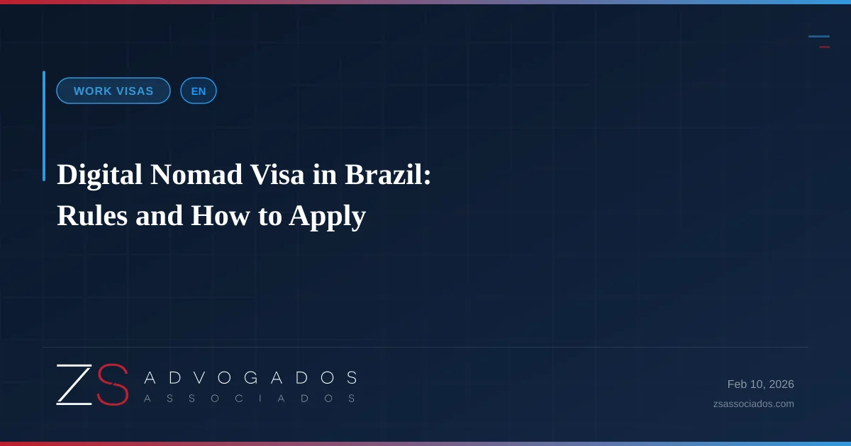 Illustration about Digital Nomad Visa in Brazil: Rules and How to Apply