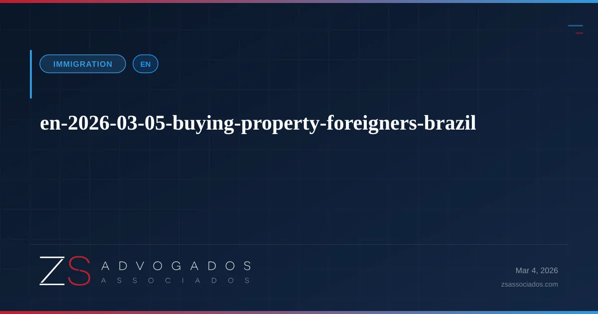 Illustration about Buying Property in Brazil as a Foreigner: Legal Guide