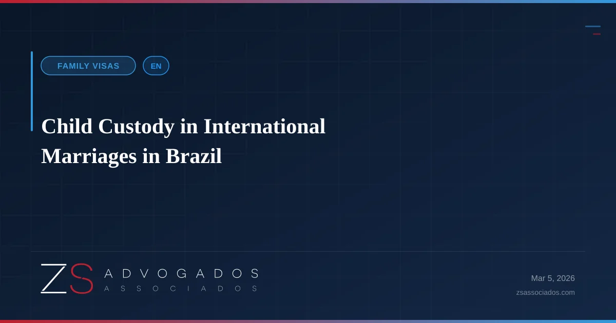 Illustration about Child Custody in International Marriages in Brazil