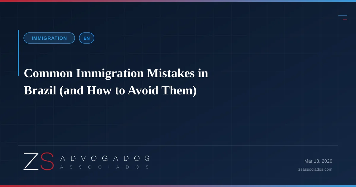 Illustration about Common Immigration Mistakes in Brazil (and How to Avoid Them)