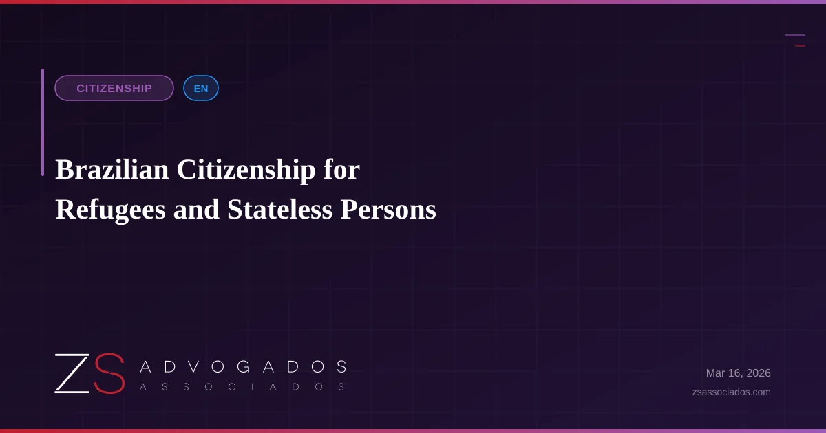Illustration about Brazilian Citizenship for Refugees and Stateless Persons