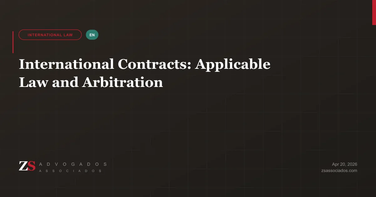 Illustration about international contracts and applicable law in Brazil