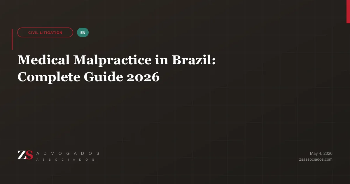 Illustration about medical malpractice liability in Brazil