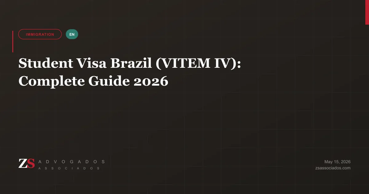 Illustration about Student Visa Brazil (VITEM IV): Complete Guide 2026